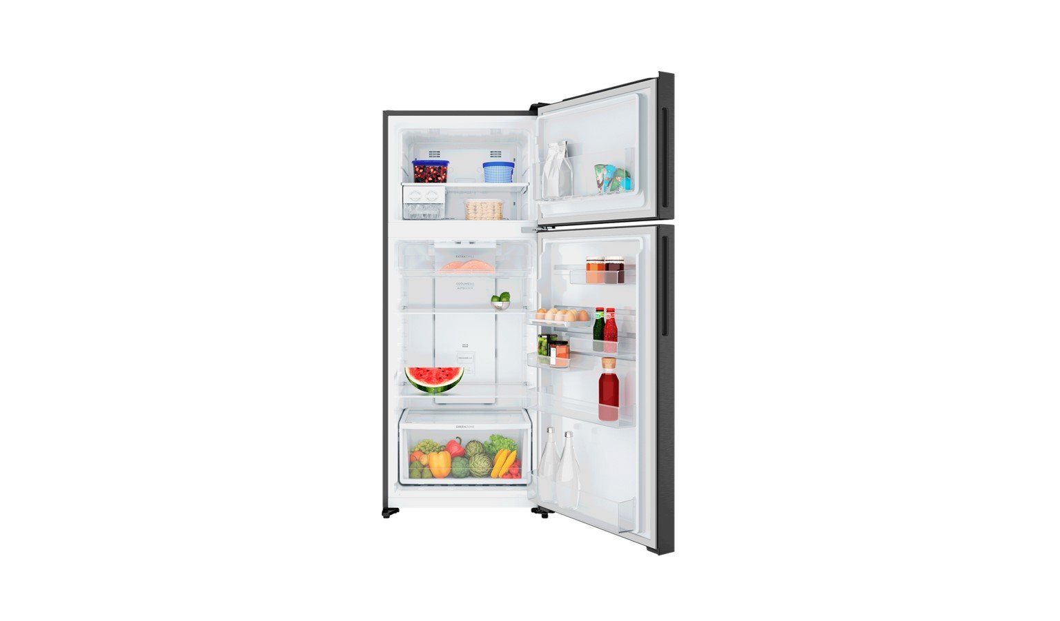 Electrolux 431L 700 Series Top Freezer Refrigerator - Matte Charcoal Black Steel (ETM4302C-B) - Image 4